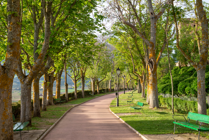 Paseo Las Cruces in the town of Laguardia in Rioja Alavesa