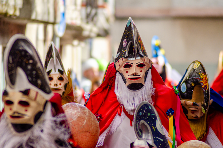 Pantalla is the traditional carnival mask in one of the most popular carnivals in Galicia, Entroido de Xinzo de Limia.